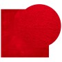 Alfombra de pelo corto suave lavable HUARTE rojo 160x160 cm en Alfombras | Comprar online en Foru.es