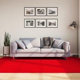 Alfombra de pelo corto suave lavable HUARTE rojo 160x230 cm en Alfombras | Comprar online en Foru.es