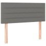 Cama box spring con colchón y LED tela gris oscuro 120x200 cm de vidaXL, Camas y somieres - Ref: Foro24-3133222, Precio: 413,...