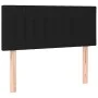 Box spring bed with LED mattress black fabric 100x200 cm by vidaXL, Beds and slatted bases - Ref: Foro24-3133855, Price: 296,...