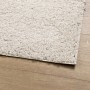Alfombra peluda de pelo largo moderna PAMPLONA crema 160x230 cm en Alfombras | Comprar online en Foru.es