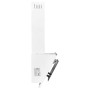 Campana extractora acero inoxidable vidrio templado blanco 60cm de vidaXL, Extractores - Ref: Foro24-51663, Precio: 166,19 €,...