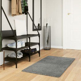 Alfombra peluda de pelo largo moderna PAMPLONA verde 60x110 cm en Alfombras | Comprar online en Foru.es