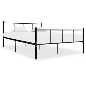 Schwarzer Metallbettrahmen 140x200 cm von vidaXL, Betten und Lattenroste - Ref: Foro24-284639, Preis: 135,85 €, Rabatt: %