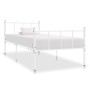 Estructura de cama de metal blanco 90x200 cm de vidaXL, Camas y somieres - Ref: Foro24-284629, Precio: 73,12 €, Descuento: %