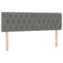Cama box spring con colchón y LED tela gris oscuro 160x200 cm de vidaXL, Camas y somieres - Ref: Foro24-3133966, Precio: 519,...
