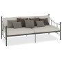 Estructura de cama de metal gris 90x200 cm de vidaXL, Camas y somieres - Ref: Foro24-284670, Precio: 103,62 €, Descuento: %