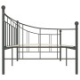 Estructura de cama de metal gris 90x200 cm de vidaXL, Camas y somieres - Ref: Foro24-284670, Precio: 103,62 €, Descuento: %