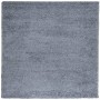 Alfombra peluda de pelo largo moderna PAMPLONA azul 160x160 cm en Alfombras | Comprar online en Foru.es