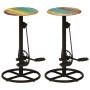 Taburetes de cocina 2 unidades madera maciza reciclada de vidaXL, Taburetes de cocina - Ref: Foro24-246412, Precio: 208,66 €,...