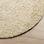 Alfombra peluda de pelo largo moderna PAMPLONA dorado Ø 120 cm en Alfombras | Comprar online en Foru.es