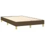 Cama box spring con colchón y LED tela marrón oscuro 120x200 cm de vidaXL, Camas y somieres - Ref: Foro24-3134024, Precio: 36...