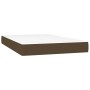 Cama box spring con colchón y LED tela marrón oscuro 120x200 cm de vidaXL, Camas y somieres - Ref: Foro24-3134024, Precio: 37...