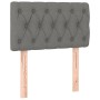 Cama box spring con colchón y LED tela gris oscuro 80x200 cm de vidaXL, Camas y somieres - Ref: Foro24-3133910, Precio: 281,6...