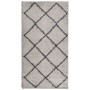Alfombra pelo largo moderna PAMPLONA beige antracita 80x150 cm en Alfombras | Comprar online en Foru.es