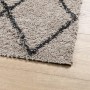 Alfombra pelo largo moderna PAMPLONA beige antracita 160x160 cm en Alfombras | Comprar online en Foru.es