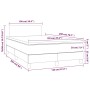 Cama box spring colchón y LED cuero sintético negro 120x200 cm de vidaXL, Camas y somieres - Ref: Foro24-3134093, Precio: 384...