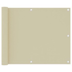 Toldo para balcón tela oxford crema 75x300 cm en Sombrillas | Comprar online en Foru.es