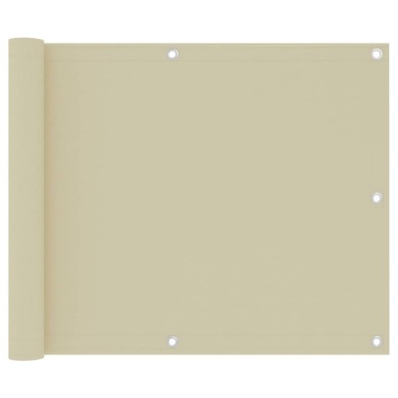 Toldo para balcón tela oxford crema 75x300 cm en Sombrillas | Comprar online en Foru.es