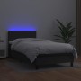 Cama box spring colchón y LED cuero sintético negro 100x200 cm de vidaXL, Camas y somieres - Ref: Foro24-3134087, Precio: 309...