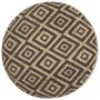 Puf hecho a mano negro 45x30 cm yute de vidaXL, Otomanas - Ref: Foro24-248086, Precio: 81,11 €, Descuento: %