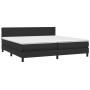 Cama box spring colchón y LED cuero sintético negro 200x200 cm de vidaXL, Camas y somieres - Ref: Foro24-3134123, Precio: 557...