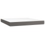 Cama box spring colchón y LED cuero sintético gris 180x200 cm de vidaXL, Camas y somieres - Ref: Foro24-3134121, Precio: 537,...