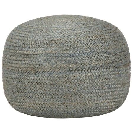 Puf tejido a mano verde oliva 45x30 cm yute de vidaXL, Otomanas - Ref: Foro24-248083, Precio: 81,81 €, Descuento: %