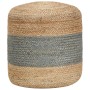 Puf hecho a mano verde oliva 40x45 cm yute de vidaXL, Otomanas - Ref: Foro24-248079, Precio: 75,08 €, Descuento: %