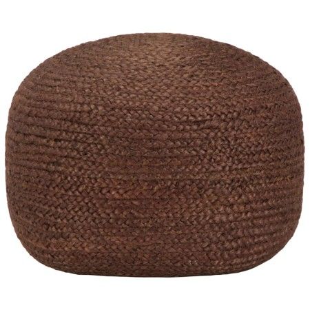 Puf tejido a mano marrón 40x45 cm yute de vidaXL, Otomanas - Ref: Foro24-248084, Precio: 73,43 €, Descuento: %
