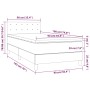 Cama box spring y colchón LED cuero sintético blanco 90x190 cm de vidaXL, Camas y somieres - Ref: Foro24-3134196, Precio: 327...