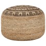 Puf tejido a mano marrón 45x30 cm yute de vidaXL, Otomanas - Ref: Foro24-248088, Precio: 79,03 €, Descuento: %