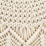 Puf de macramé hecho a mano algodón 45x30 cm de vidaXL, Otomanas - Ref: Foro24-248089, Precio: 82,89 €, Descuento: %