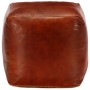 Puf 40x40x40 cm cuero genuino de cabra de vidaXL, Otomanas - Ref: Foro24-248126, Precio: 119,08 €, Descuento: %