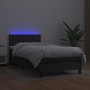 Cama box spring colchón y LED cuero sintético negro 100x200 cm de vidaXL, Camas y somieres - Ref: Foro24-3134207, Precio: 310...