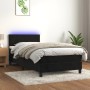 Cama box spring colchón y LED terciopelo negro 80x200 cm de vidaXL, Camas y somieres - Ref: Foro24-3134251, Precio: 279,45 €,...