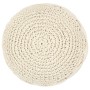 Puf de macramé hecho a mano algodón 45x30 cm de vidaXL, Otomanas - Ref: Foro24-248090, Precio: 72,15 €, Descuento: %
