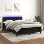 Cama box spring colchón y LED terciopelo negro 140x190 cm de vidaXL, Camas y somieres - Ref: Foro24-3134281, Precio: 416,91 €...