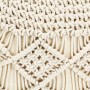 Puf de macramé hecho a mano algodón 45x30 cm de vidaXL, Otomanas - Ref: Foro24-248090, Precio: 72,15 €, Descuento: %