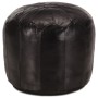 Puf negro 40x35 cm cuero genuino de cabra de vidaXL, Otomanas - Ref: Foro24-248131, Precio: 94,77 €, Descuento: %