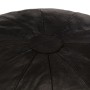 Puf negro 40x35 cm cuero genuino de cabra de vidaXL, Otomanas - Ref: Foro24-248131, Precio: 94,77 €, Descuento: %