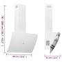 Campana extractora de pared acero vidrio templado blanco 60 cm de vidaXL, Extractores - Ref: Foro24-51676, Precio: 205,40 €, ...
