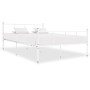 Estructura de cama de metal blanco 120x200 cm de vidaXL, Camas y somieres - Ref: Foro24-284631, Precio: 101,22 €, Descuento: %