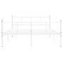 Estructura de cama de metal blanco 120x200 cm de vidaXL, Camas y somieres - Ref: Foro24-284631, Precio: 101,22 €, Descuento: %