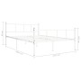 Estructura de cama de metal blanco 120x200 cm de vidaXL, Camas y somieres - Ref: Foro24-284631, Precio: 101,22 €, Descuento: %
