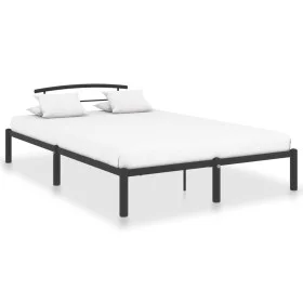 Estructura de cama de metal negro 120x200 cm de vidaXL, Camas y somieres - Ref: Foro24-284658, Precio: 72,59 €, Descuento: %
