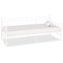 Estructura de cama de metal blanco 90x200 cm de vidaXL, Camas y somieres - Ref: Foro24-284668, Precio: 84,26 €, Descuento: %