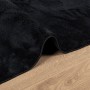 Alfombra de pelo corto OVIEDO negro 240x240 cm en Alfombras | Comprar online en Foru.es