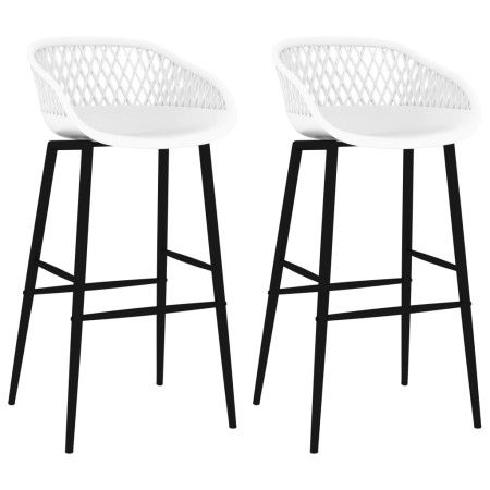 Taburetes de cocina 2 unidades blanco de vidaXL, Taburetes de cocina - Ref: Foro24-248150, Precio: 123,38 €, Descuento: %