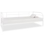Estructura de cama de metal blanco 90x200 cm de vidaXL, Camas y somieres - Ref: Foro24-284672, Precio: 106,44 €, Descuento: %